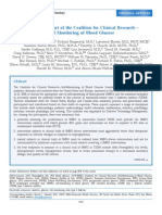 Consensus Report of The Coalition For Clinical Research - Self-Monitoring of Blood Glucose