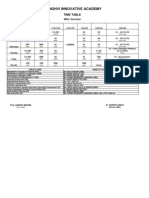 Time Table II Sem