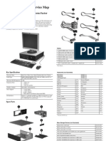 Illustrated Parts Service Map - HP Compaq Dc7800 Small Form Factor Business PC