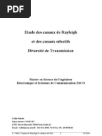 Etude Des Canaux de Rayleigh