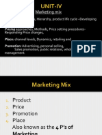 Marketing Mix: New Product. Responding Price Changes