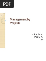 Management by Projects