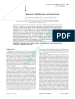 Detection of Melamine in Milk Powder and Human Urine: T - H T, S T, S - M C