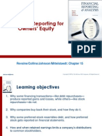 Financial Reporting For Owners' Equity: Revsine/Collins/Johnson/Mittelstaedt: Chapter 15