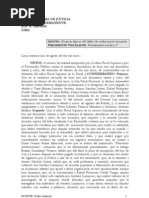 EJECUTORIA VINCULANTE POR PLENO. RN 1450-2005. Colaboración Terrorista