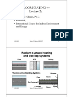 Floor Heating - Prof Olesen Lecture-2c-Dimensioning