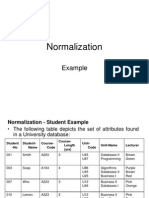 Normalization Example