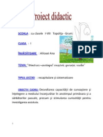 Proiect Didactic