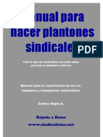 Manual para Hacer Plantones Sindicales