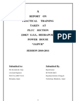 Report On Practical Training Taken at PLCC Section 220Kv G.S.S., Heerapura Power House "Jaipur" SESSION 2010-2011