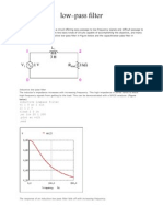 Low-Pass Filter: Inductive Lowpass Filter v1 1 0 Ac 1 Sin l1 1 2 3 Rload 2 0 1k .Ac Lin 20 1 200 .Plot Ac V (2) .End