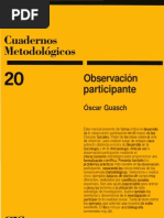 Cuadernos Metodologicos Observacion Participante