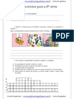 Lista de Exercicios para A 8 Serie