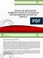 PROGRAMA DE EDUCACI+ôN AMBIENTAL PARA EL COLEGIO DE BACHILLERES DEL ESTADO DE MEXICO.