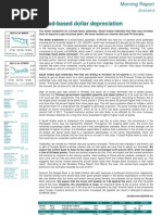 Broad-Based Dollar Depreciation: Morning Report