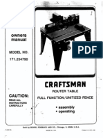 Sears Router Table 925479