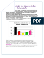 La Deserción de Los Alumnos en Las Universidades