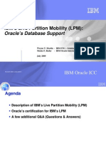 IBM LPM and Oracle DB Support 071309 Version 4