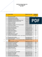 Ministry of Health Malaysia Drug Formulary NO. 3/2011