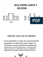 Diferencia Entre Corte y Sección