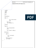 Prog 1: Write C++ Programs To Implement The Stack ADT Using An Array