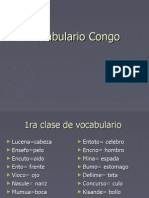 Vocabulario Congo