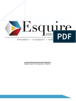 Esquire Financing Inc. Loan Application Form