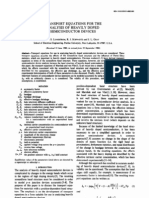 Transport Equations For The Analysis of Heavily Doped Semiconductor Devices