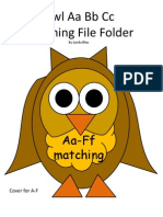 Owl File Folder Alphabet