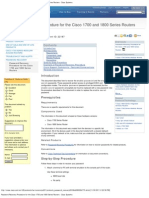 Password Recovery Procedure For The Cisco 1700 and 1800 Series Routers - Cis