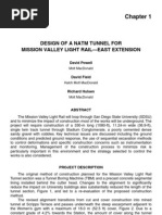 Design of A NATM Tunnel For Mission Valley Light Rail - East Extension