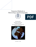 Numerical Methods in Meteorology and Oceanography