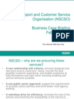 NSCSO Staff Business Case Briefings Feb 2012 - Barnet Council 