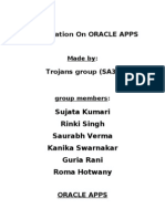 Presentation On ORACLE APPS