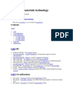 Timeline of Materials Technology