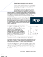 Single Transistor Crystal Oscillator Circuits