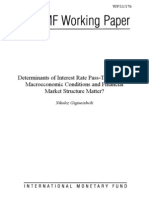 Determinants of Interest Rate Pass-Through: Do Macroeconomic Conditions and Financial Market Structure Matter?