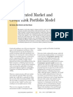 An Integrated Market and Credit Risk Portfolio Model