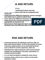 Risk &amp Return