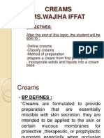 Creams Ms - Wajiha Iffat: Objectives