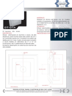 Vermont Catalogo Difusores DT - Aluminio - Dta - Acero