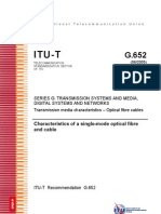 Itu-T: Characteristics of A Single-Mode Optical Fibre and Cable