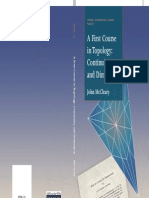 A First Course in Topology Continuity and Dimension Student Mathematical Library