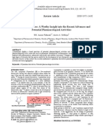 Pyrazoline Derivatives: A Worthy Insight Into The Recent Advances and Potential Pharmacological Activities