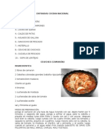 Entradas Cocina Nacional Recetas