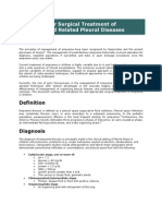 Guidelines For Surgical Treatment of Empyema and Related Pleural Diseases