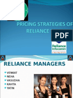 Pricing Strategies of Reliance Telecom