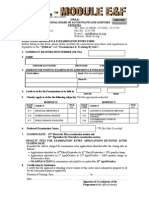 Nbaa Exam Entry Form Mod E&f