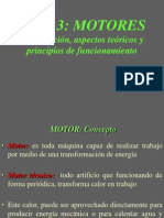 MOTORES Clasificación, Aspectos Teóricos y Principios de Funcionamiento