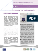 Plastic Waste: Redesign and Biodegradability: Over The Years, Plastics Have Brought